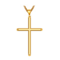 Delicate Gold in Stock Cross-shaped Stainless Steel Charm Necklaces Link Chain Wedding WOMEN'S Gift Trendy Party Engagement